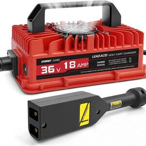 EPOWREY 18 AMP 36V Golf Cart Battery Charger – EZGO TXT, D Style Plug (SR)